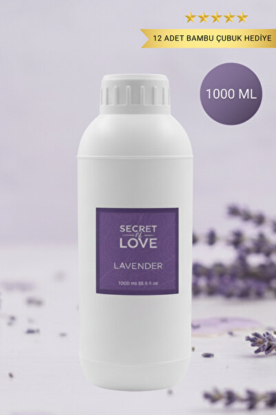 SECRET OF LOVE Premium 1 Litre Lavander Oda Kokusu, Oto/Araç Kokusu, Oto Parf...