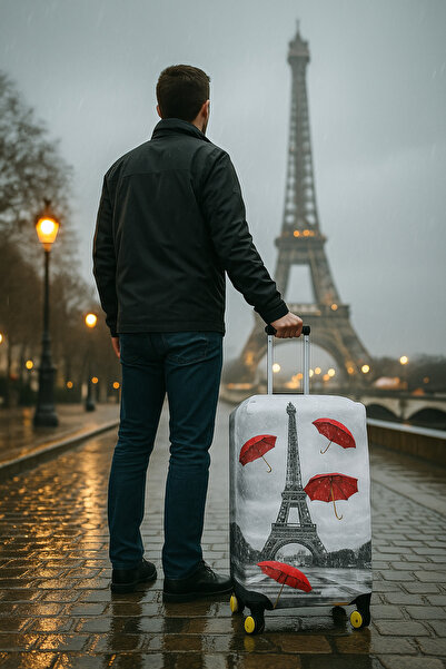 hızlıvaliz واقي حقيبة الأمتعة (مظلات باريس)