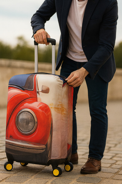 hızlıvaliz Husa pentru valiză My Saddlery Protector pentru valiză (RED-CAR)