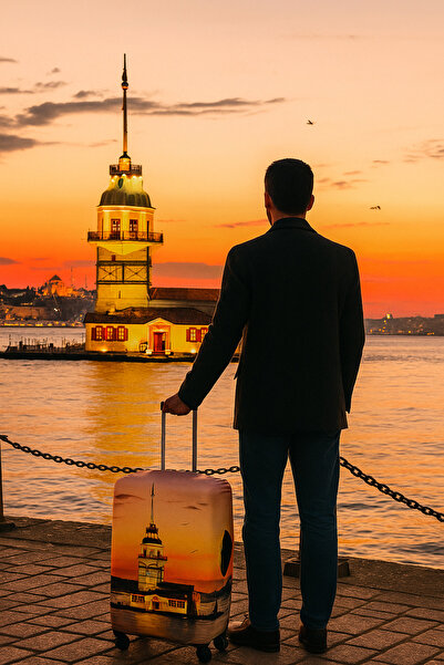 hızlıvaliz My Saraciye Valiz Kılıfı Bavul Koruyucu (KIZKULESİ)