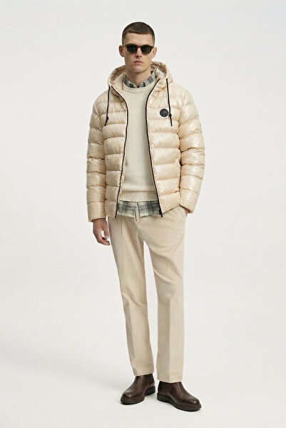 D1fference Erkek Taş Su ve Rüzgar Geçirmez Kuş Elyaf Dolumlu Spor Mont