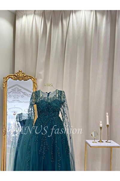 vanus fashion فستان طويل 4454