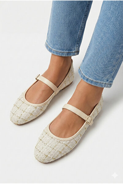 StWenn Плоски обувки Mary Jane от кепър с елегантна катарама и ортопедична по...