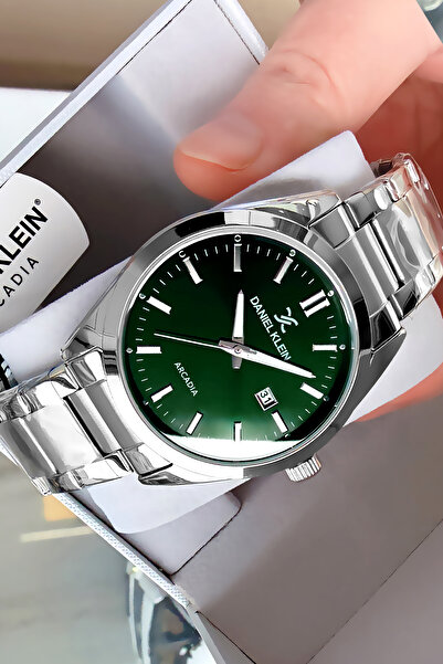 Daniel Klein Orijinal Erkek Kol Saati 3 Atm Su Geçirmez Petrol Yeşili Renk Çe...