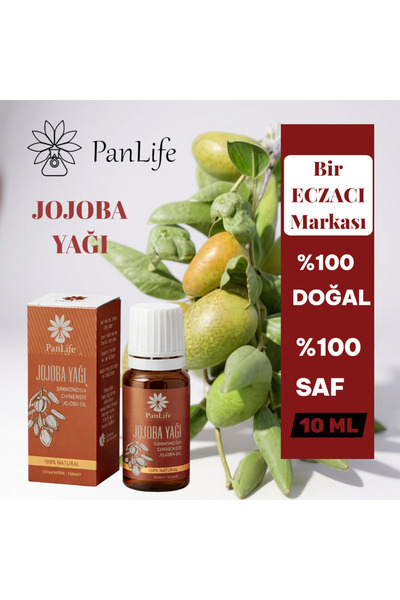 PANLİFE Panlıfe Jojoba Yağı 10 ml %100 Saf Analiz Sertifikalı ( Karışımsız )