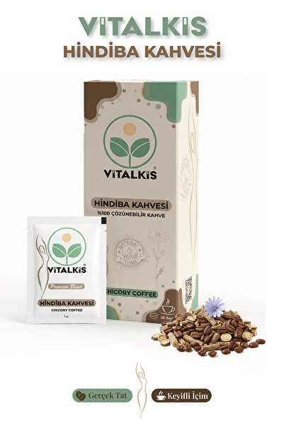 VİTALKİS Hindiba Kahvesi 1 Aylık - YENİ NESİL HİNDİBA KAHVESİ - ( 30 Kullanım...