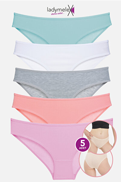 LadyMelex Жіночі трусики, різнокольорові трусики, м'яка бавовняна тканина, ви...