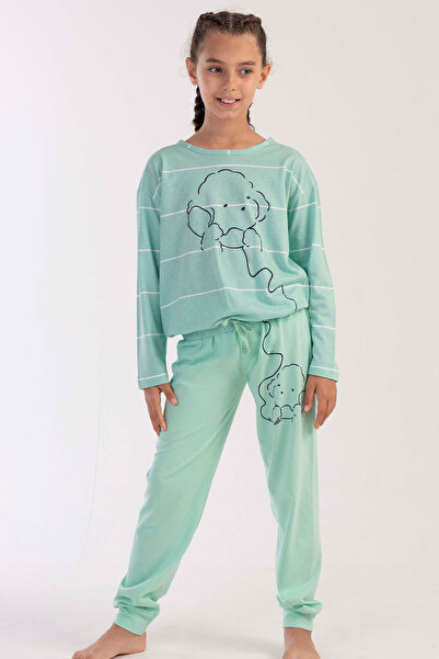 VİENETTA Pamuklu Kız Çocuk Uzun Kol Büzgülü Pijama Takım
, 303122