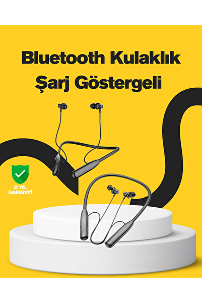 shopwave Y12 Bluetooth Boyun Bantlı Kulaklık – 100 Saat Pil, Bluetooth 5.3, D...