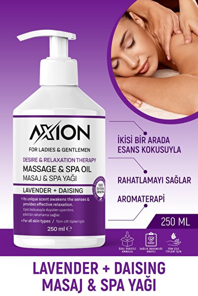 AXION Afro Dizyak Etkili Masaj & SPA Yağı Lavanta Özlü + Daising 250 ML Cilt Nemlendiricili