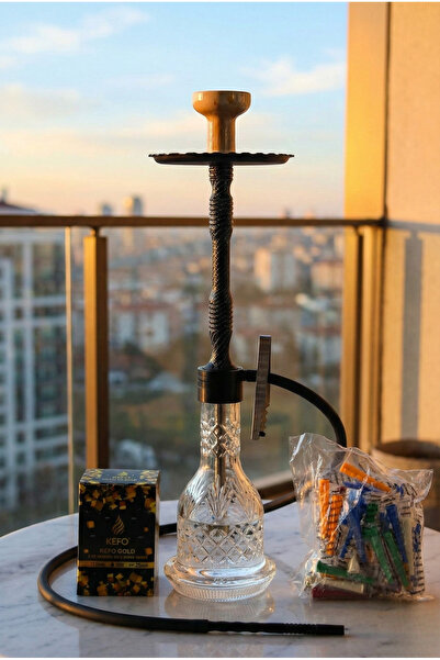 GökkuşağıTicaret Siyah kamuflaj Nargile takımı Büyük Boy (%100 duman performa...