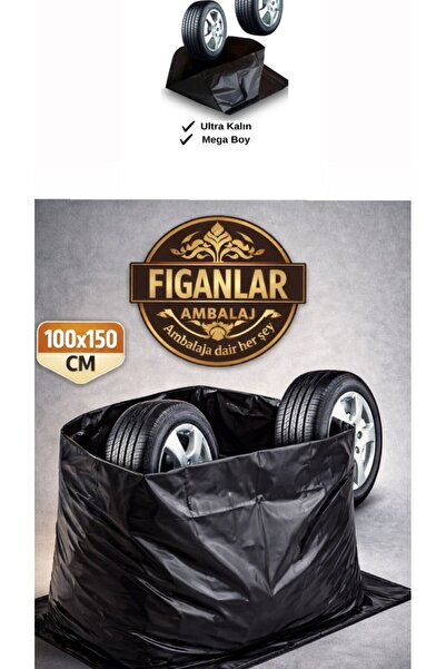 figanlar ambalaj 4 Adet 100x150 Ultra Büyük Boy Araba Lastik Poşeti Kış Yaz L...