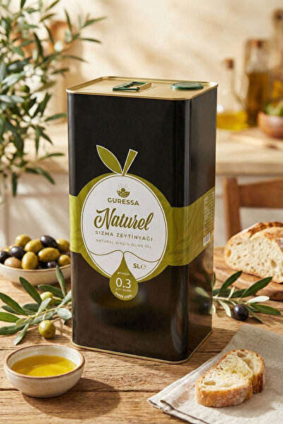 GURESSA Ayvalık Natürel Sızma Zeytinyağı 5L (YENİ SEZON 0.3 ASİT SOĞUK SIKIM)