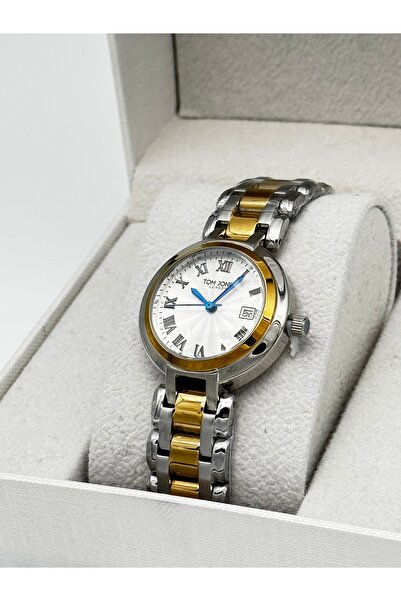 Tom Jones Steel Strap, Gold-Wrapped, with Calendar, Waterproof. 2 Years Warra...