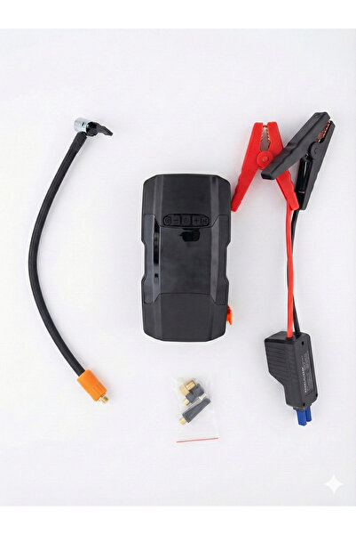 Graizer 150 PSI 12000mah Şarjlı Araç Lastik Şişirme Pompası ve Araç Akü Takvi...