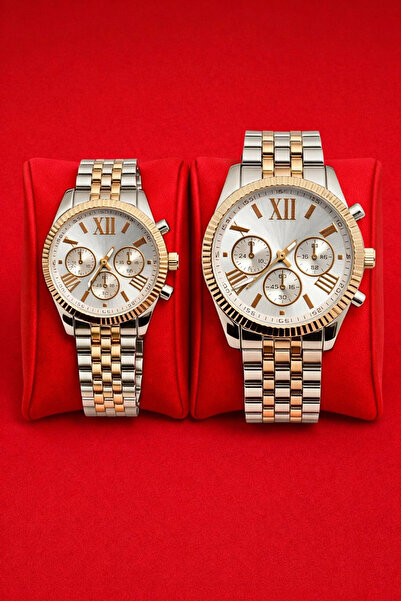 Rodium ساعة يد فضية للزوجين للنساء والرجال