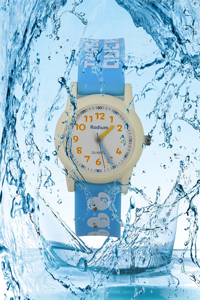 sezerekspres Children's Wristwatch Waterproof RHODIUM ANALAOG (2208)-(BLUE-CR...