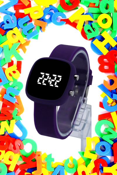 Luis Cardeni Çocuk Kol Saati Led Kol Saati Silikon Kordonlu (10 YAŞ VE ÜZERİ)