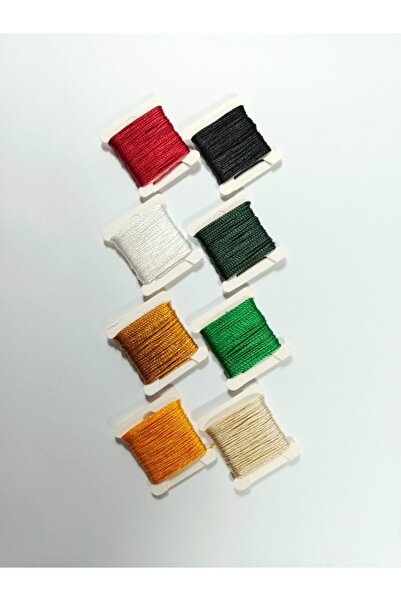 Eskişehir hobi sanat 0.6 Mm 5 Metre 8 Renk Tesbih Ipi Toplam 40 Metre