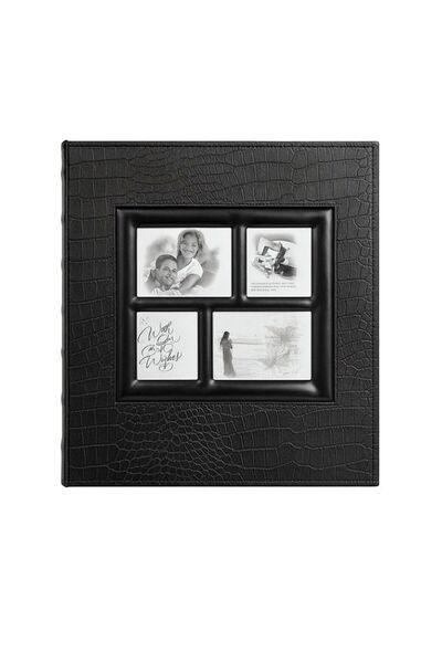 Nobbystar 10X15Cm 500 Black Leather Photo Album Large Size