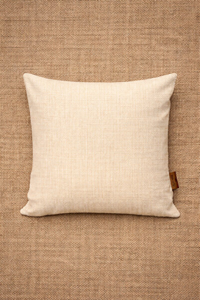 Alacastore Διακοσμητική Μαξιλαροθήκη Μαξιλαριού με Πλεκτή Χρώμα Κρέμα Γάλακτος