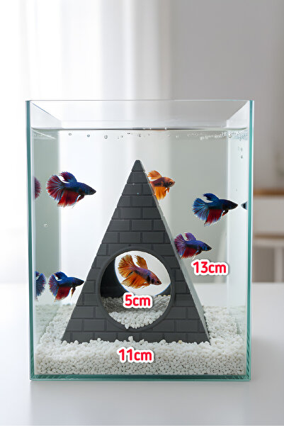 açelya3d Akvaryum Süsü Dekor Piramit Dekoru Mağara Oyuk Balık Saklanma Alanı ...