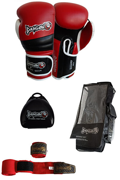 Dragondo Attack 6 Boxing Gloves Muay Thai Kick Boxing Gloves Set with Bandage...