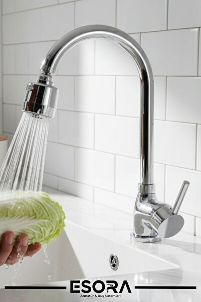 ESORA Luxury Kitchen Sink Faucet Tap Fountain with Movable Head