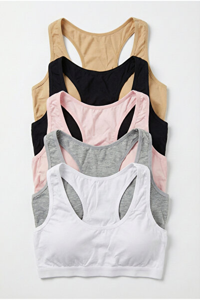 underwear bodyway 5'li Fırsat Paketi- Pedli Sporcu Sütyeni - Pamuklu Yüzücü M...