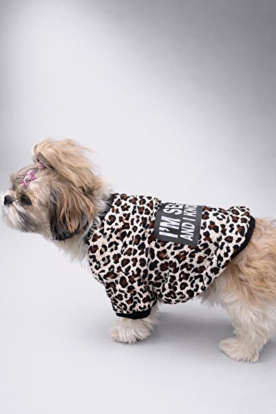 For a Fur Köpek Tişörtü Leopar Desenli I’m Sexy and I Know It Leoparlı Köpek ...