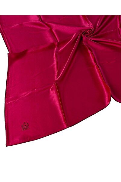 mim eşarp وشاح حريري ذهبي بلون سادة