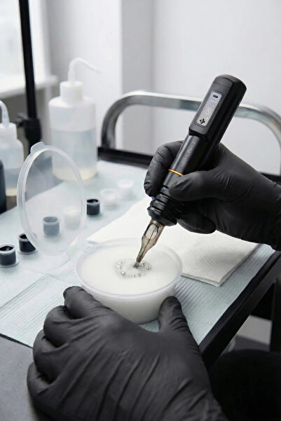 Tattoo Buster Clean Cup İğne Temizleme Süngeri- Kalıntı Bırakmayan Özel Sünge...