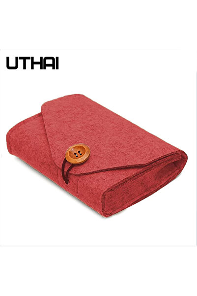 Choice1 T29-Rose UTHAI T29 Portable 2.5'HDD Case Storage Bag For Macbook Char...