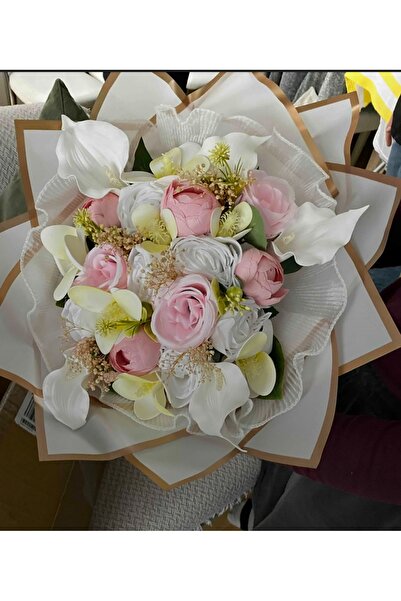 Merveparti Manolya 41 li şakayık gala karışık isteme Buketi, isteme çiçeği çiçek