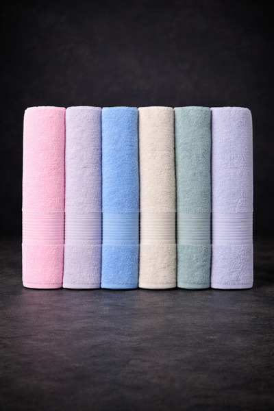 HOME MOD STORE Set de 6 bucăți 90x150 cm prosop de baie de dimensiuni mega ma...