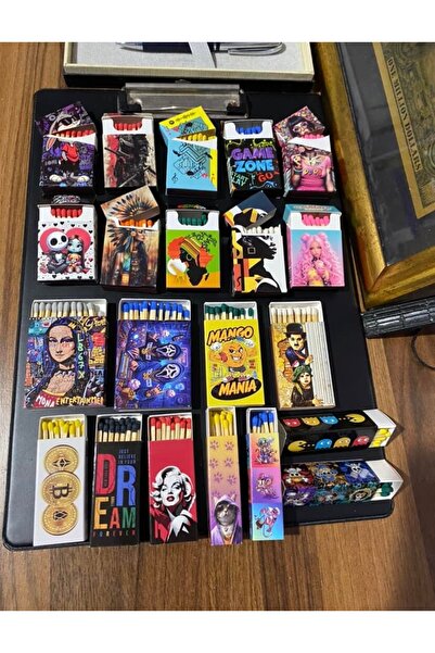 FireRoy 21 Çeşit Koleksiyon Kibrit Lot