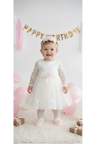 miaras baby Kız Bebek 0-6 Ay Mevlütlük Elbise