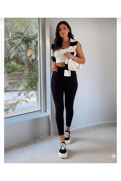 jeneric Push Up High Waist Lift Leggings Black