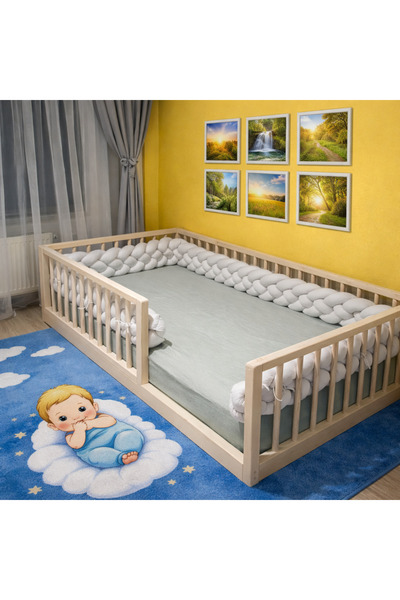 SRKYHOME CONSEPT YUVARLAK ÇITALI BEBEK VE ÇOCUK KARYOLASI