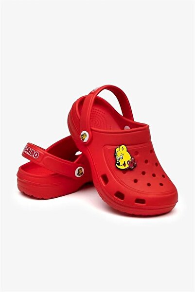 Haribo 25-35 Розмір Ліцензовані дитячі розумні тапочки з підошвою - червоні