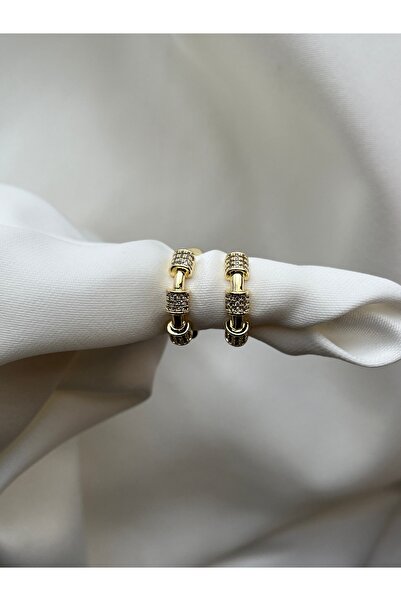 yeknova Xuping 14K Gold Rengi Kuyumcu İşçiliği Oval Model Taş Detay Kararmaz ...