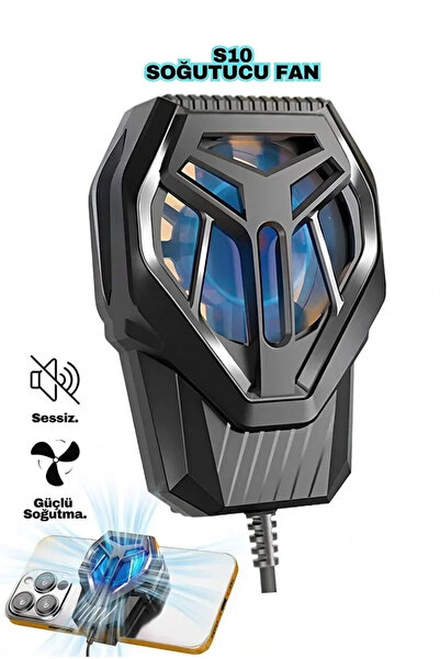 Fibaks S10 Profesyonel Gaming Telefon Soğutucu Fan - Hızlı ve Sessiz Radyatör...
