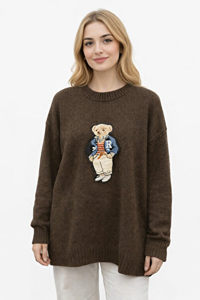 RAFF MAĞAZA Ayıcık Nakışlı Kazak