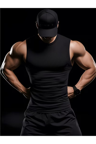 Genel Markalar RUTBİL Sıfır Kol Fitness Body  GYM Body  Sporcu Uzun Sıfır Fit...