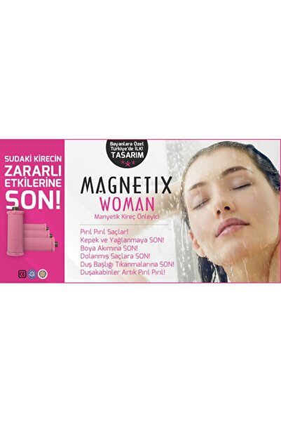 Duş Bataryası Modeli Manyetik Kireç Önleyici Woman