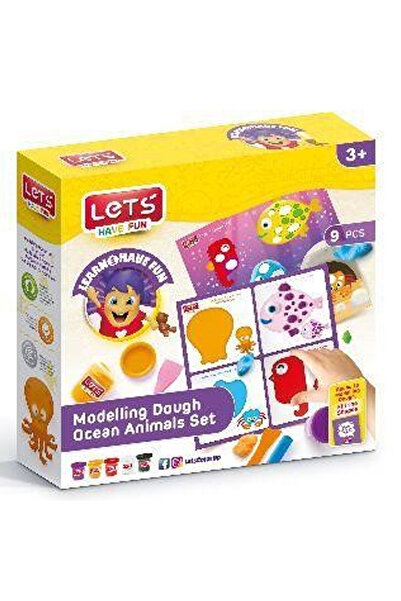 Lets Play Dough Sea Creatures Set 9 Pieces L9012