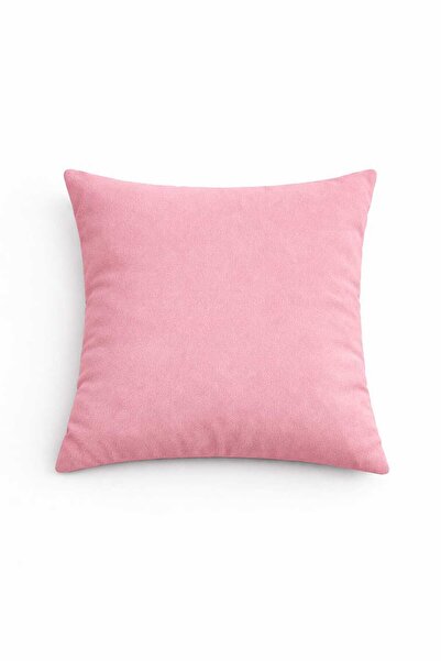 PerdeYap1980 Κάλυμμα μαξιλαριού με βελούδινη υφή ανοιχτό ροζ αποξηραμένο (1 τ...