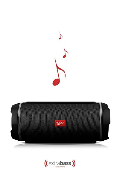 POWERWAY Wrx05 90 Db Sd Kart Aux Usb Girişli Siyah Kablosuz Bluetooth Speaker...