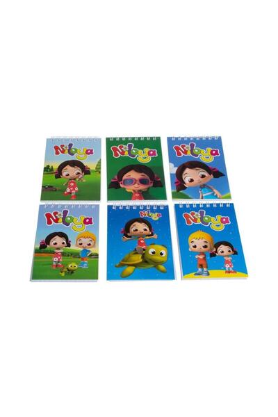 KESKİN COLOR دفتر ملاحظات نيلويا A7 42 صفحة حلزونية (عبوة من 48 قطعة) 140100-89