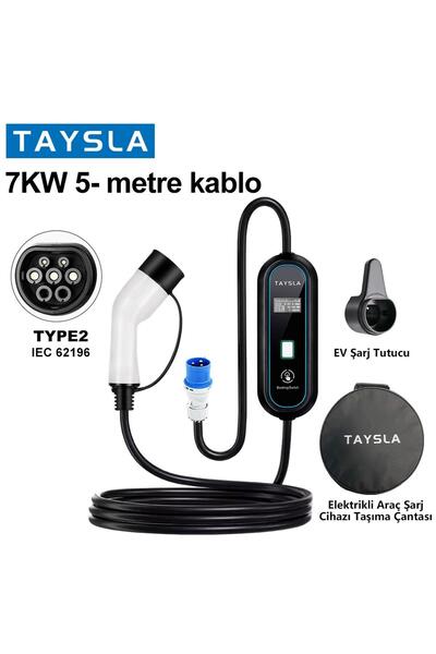 Terra Taysla 7 kW 16A Ev Tipi Bireysel Taşınabilir Portatif Elektrikli Araç Ş...